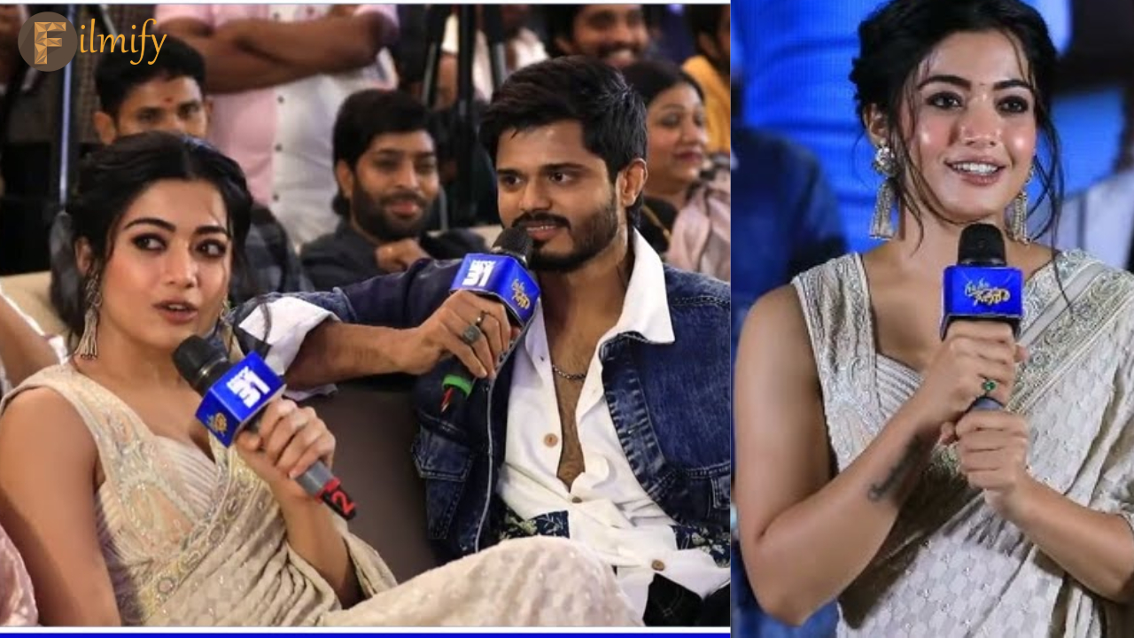 Rashmika - Vijay Devarakonda : Rashmika, who finally joined the Devarakonda family... held the mic and announced in front of everyone.