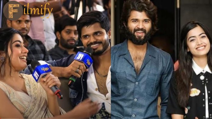 Rashmika - Vijay Devarakonda : Rashmika, who finally joined the Devarakonda family... held the mic and announced in front of everyone.