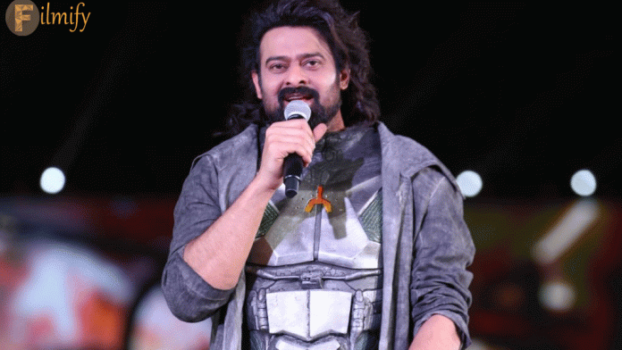 Prabhas worked hard all day for the Bujji event