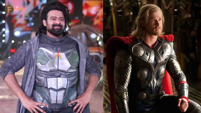 Netizens are comparing Prabhas with the character of Thor