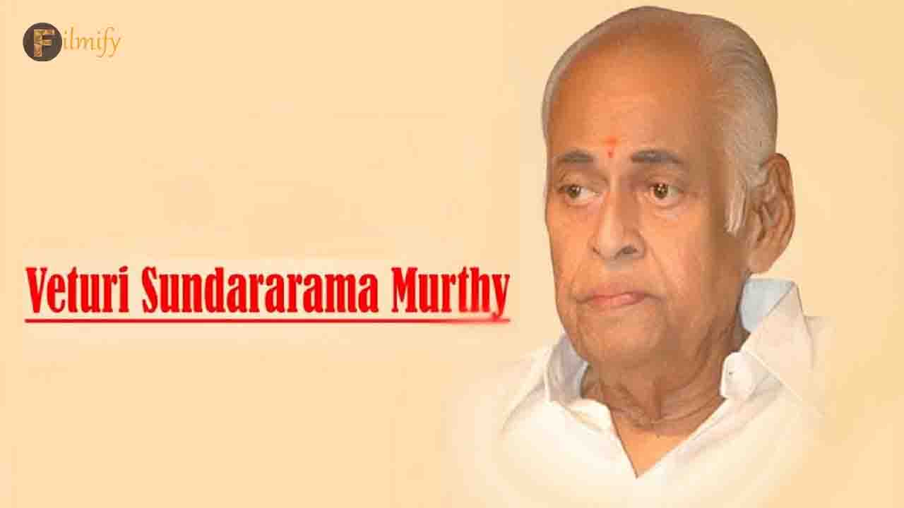 Remembering Veturi SundaraRamamurthy Death Anniversary 
