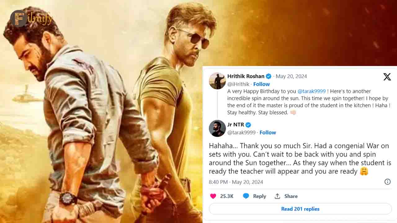 Hrithik gave War 2 hint in Jr NTR's birthday wishes 