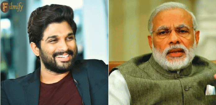 Allu Arjun is faced with an obstacle in the form of Modi