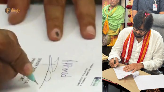 Pawan Kalyan: Deputy CM signature with regular pen, files with gift pen