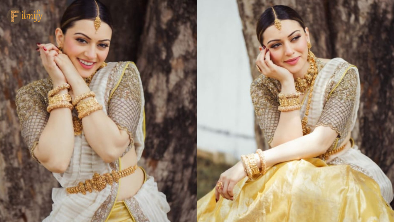 Hansika is shining like gold