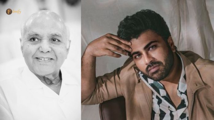 Sharwa37: Sharwanand and the film unit condole from the shooting spot