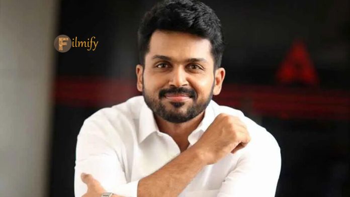 Karthi: The stage is set for the sequel of that hit movie starring Karthi..!