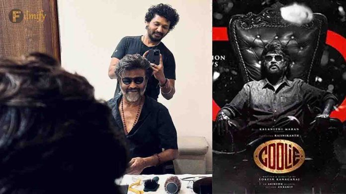 Rajinikanth Coolie movie new look viral on social media