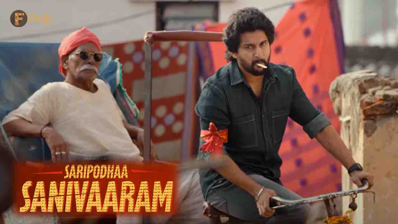 Saripodha Sanivaaram movie Garam Garam song promo out 