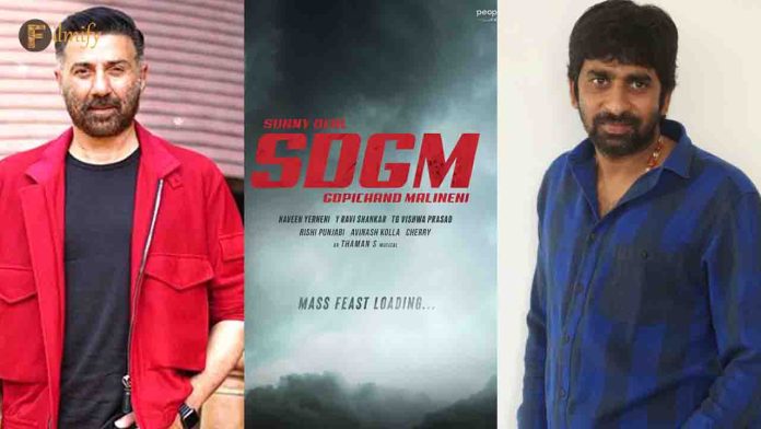 Gopichand Malineni & Sunny Deol movie SDGM Announcement