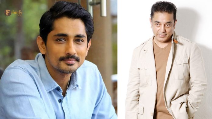 Siddharth who countered Kamal Haasan