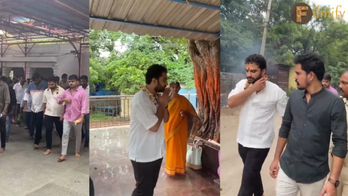 Vishwak Sen visited Chilukur Balaji Swamy video viral