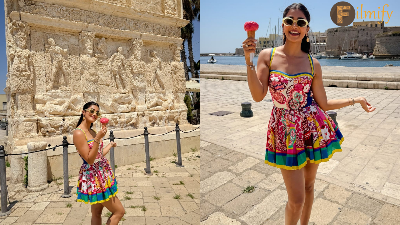 Heroine's stylish photos with ice cream are viral in social media