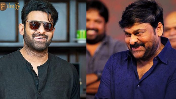 Chiranjeevi: Prabhas putting the director on the line.. is a big story..!