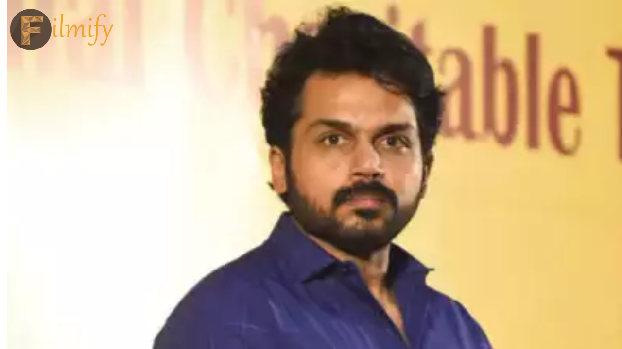 Kollywood : Who's who in the industry.. Hero Karthi is serious..!