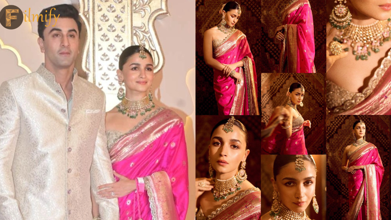 Alia Bhatt: Alia wearing a 160-year-old saree.. Heart attack if you know the special features and price..!