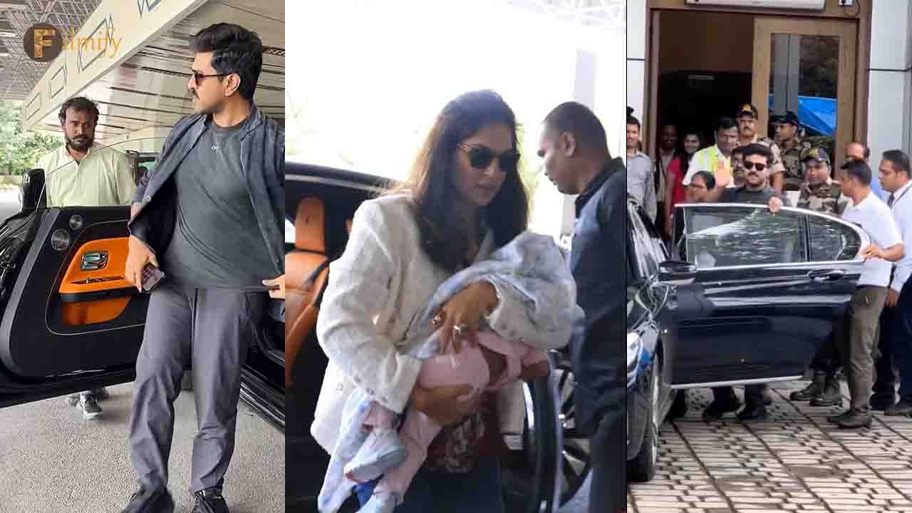 RamCharan Upasana along with KlinKara at Mumbai for Anant Ambani - Radhika Merchant's wedding