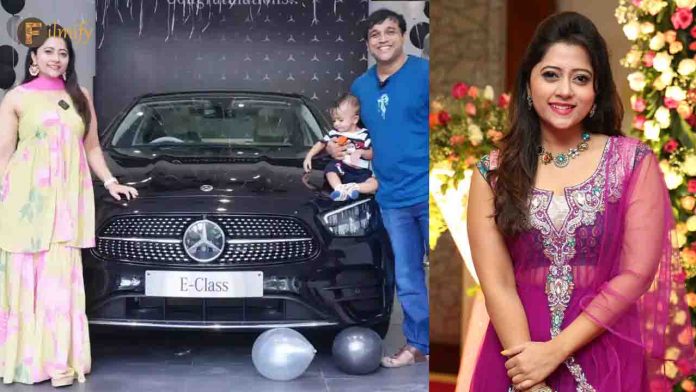 Serial actress Lahari bought a luxury Benz car