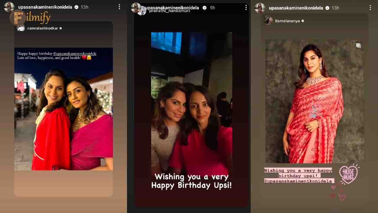 Namrata Shirodkar, Lakshmi Pranathi Special Birthday Wishes to UpasanaKonedala