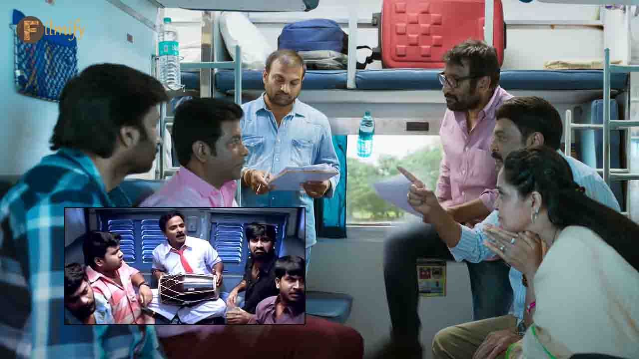 Srinu vytla Recreating the Venky train scene in Viswam Movie 