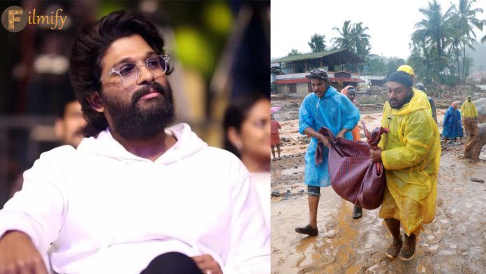 Allu Arjun announced huge help to Kerala flood victims