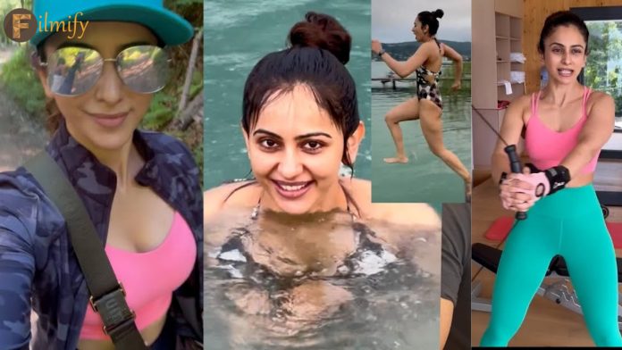 Rakul Preet Singh: Rakul is sweating in the gym and suffocating with beauty..!