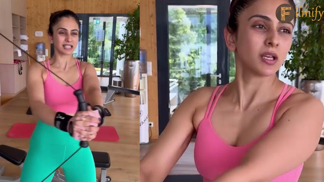 Rakul Preet Singh: Rakul is sweating in the gym and suffocating with beauty..!