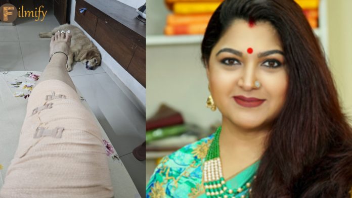 Khushboo: Injured Khushboo.. What actually happened..?