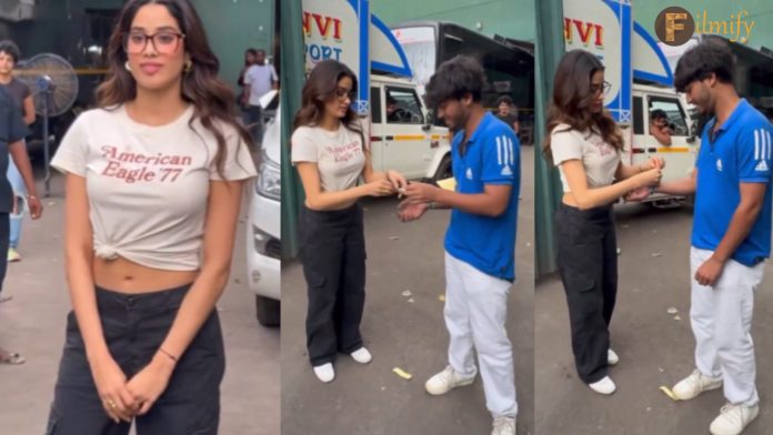 The fan gave a shock to Janhvi Kapoor.. The video went viral