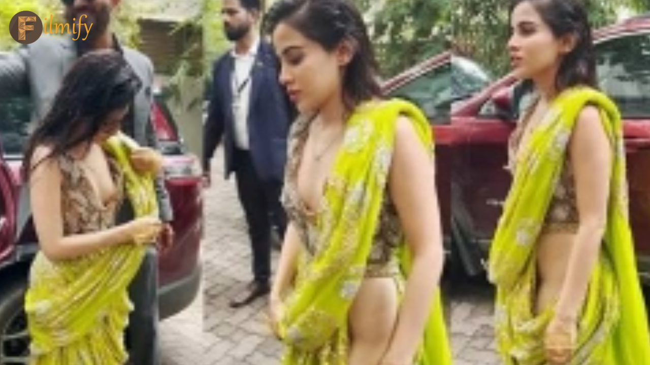 Urfi Javed latest saree video viral in social media