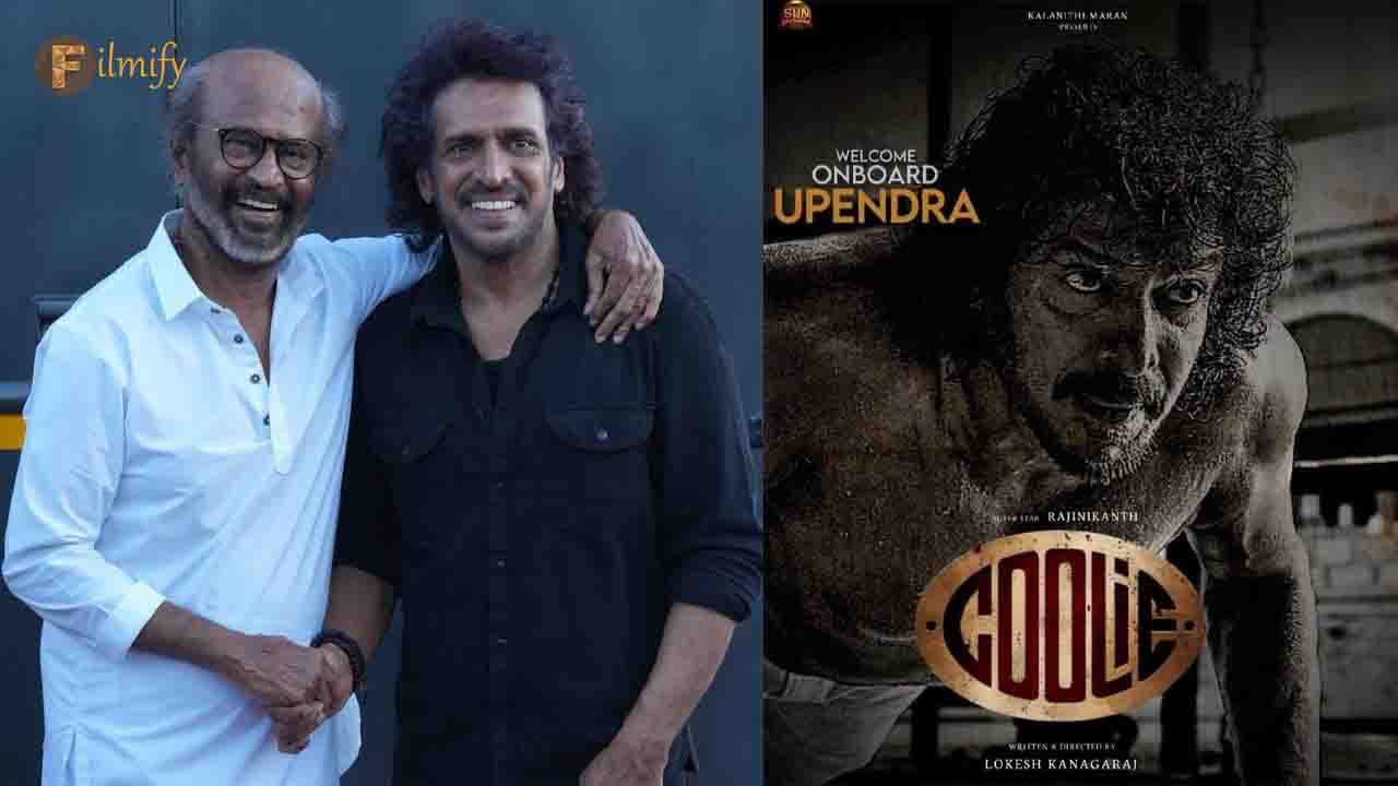 Kannada star Upendra enter in Rajinikanth's Coolie movie
