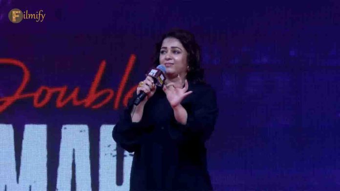 Charmi Kaur's speech at the Double Smart pre-release event