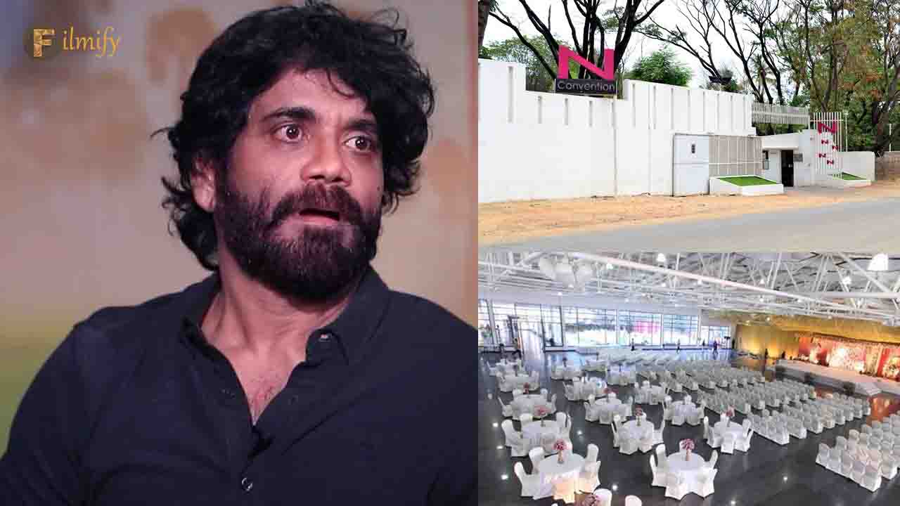 GHMC, Hydra officials demolishing Nagarjuna's N convntion hall