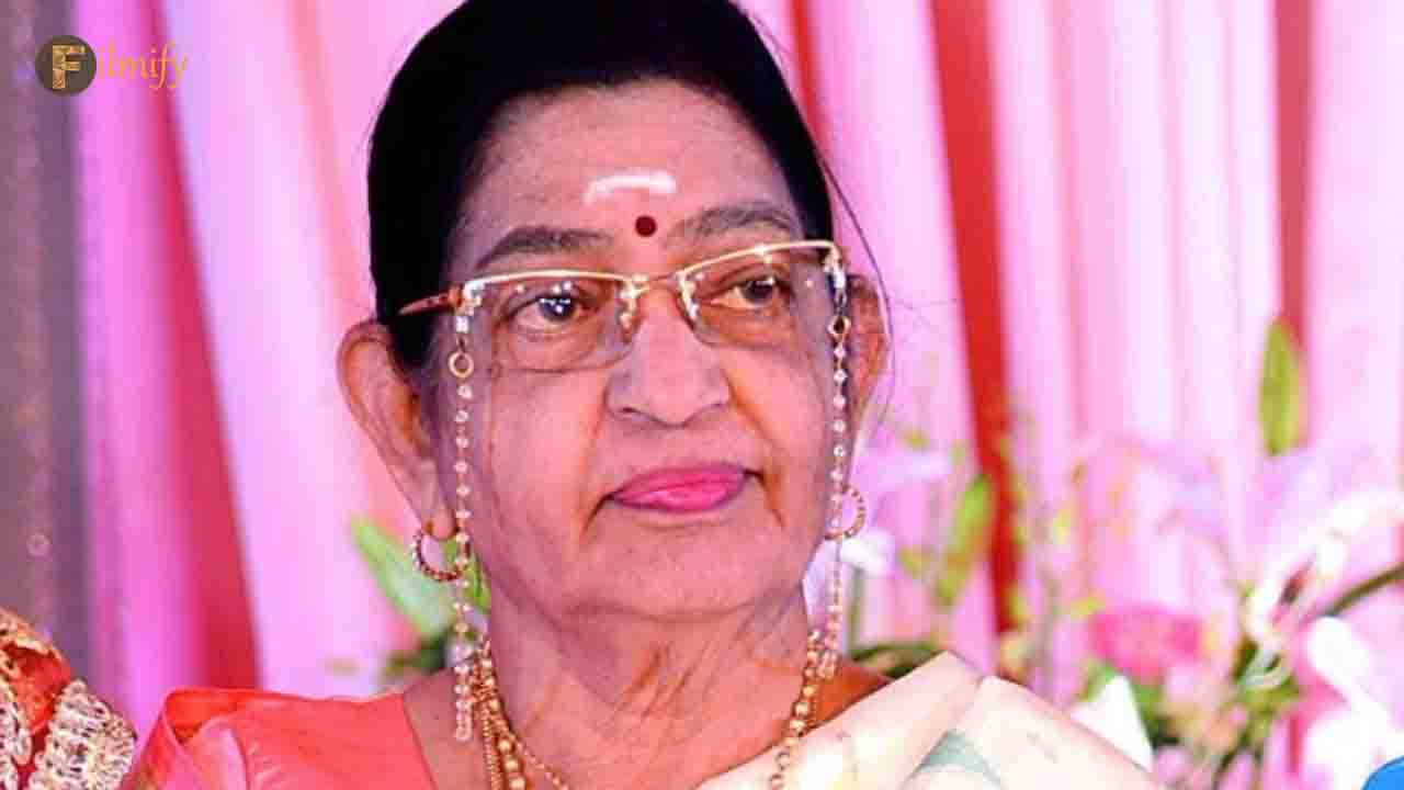 Legendary singer P. Sushila was admitted to the hospital