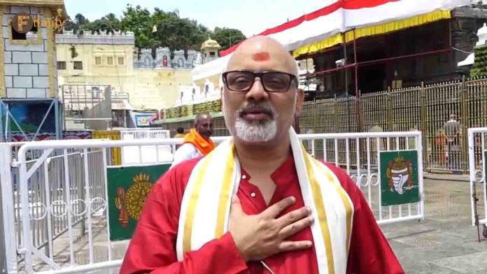 Ramajogayya Sastry visited Tirumala Venkateswara Swamy Temple