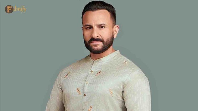 Bollywood star Saif Ali Khan is angry with media