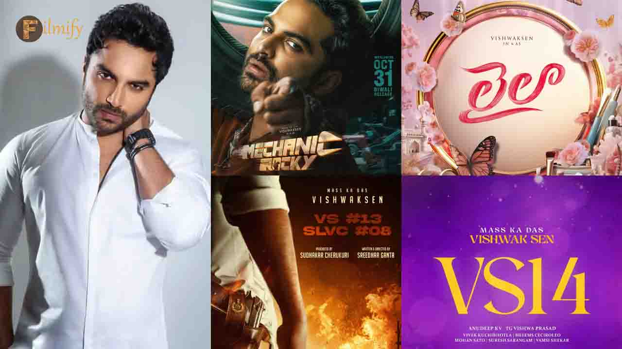 Vishwaksen has a crazy lineup of upcoming movies