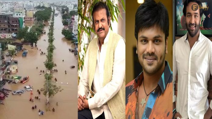 manchu-family- manchu family earning crores in telugu states but not helped people in recent floods disaster