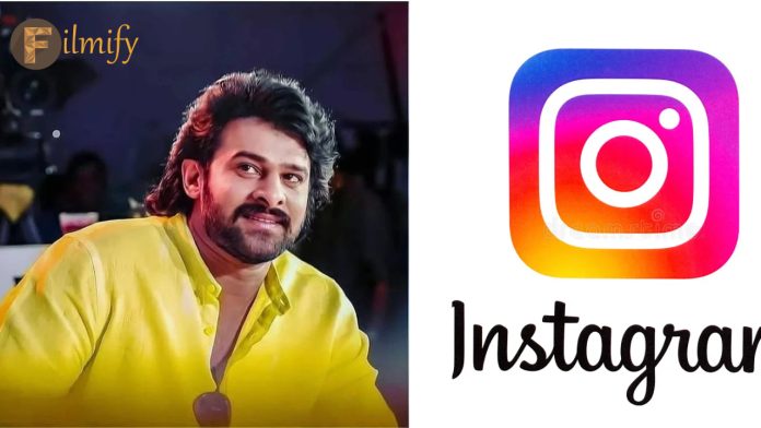 Prabhas: 12.8 million followers.. but shock if you know the number of Prabhas followers..!