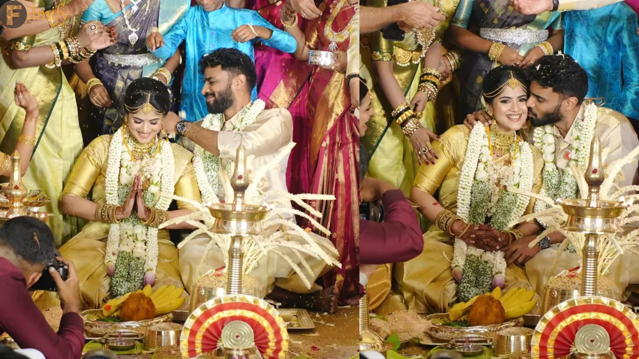 Megha Akash: Finally, the beauty who got married in a big way.. the photos are viral..!