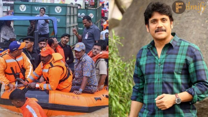 Nagarjuna announced a donation of one crore rupees to the Telugu states